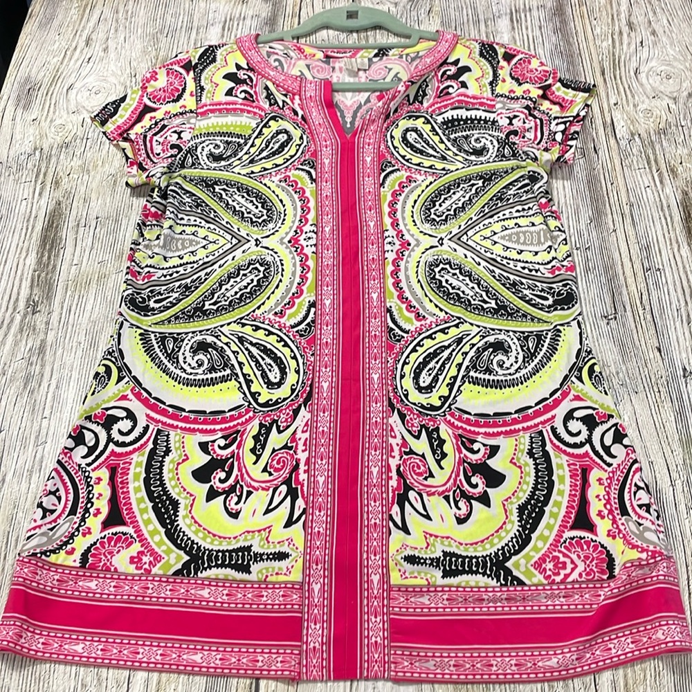 Madison Pink Paisley Tunic Top